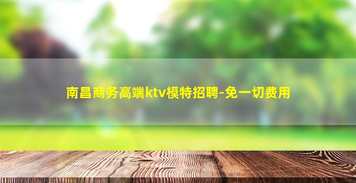 南昌商务高端ktv模特招聘-免一切费用